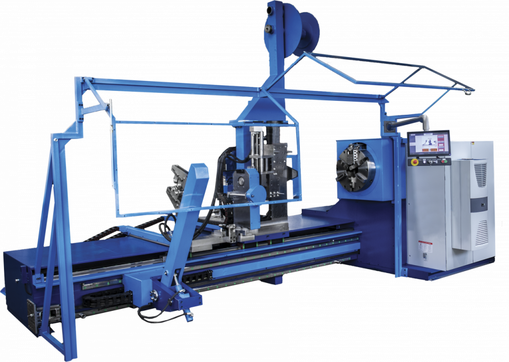 Fully automatic lathe coiling machinery WIRE