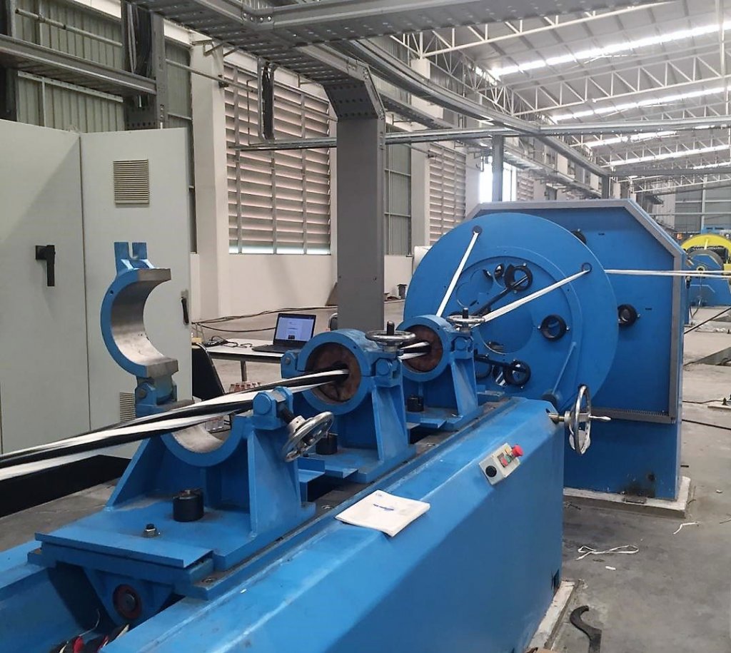 Installation Of A Pourtier Drum Twister Line Wire