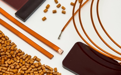 Polyimide coated magnet wires