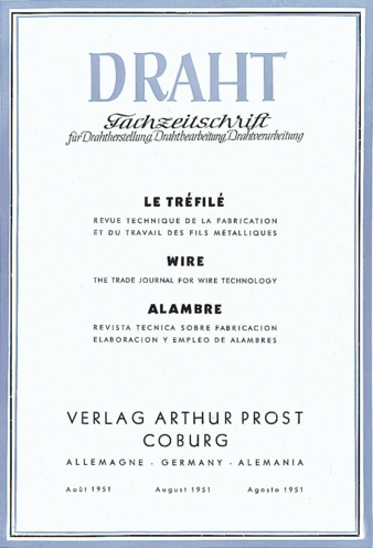 WIRE-Ausgabe-1-im-Jahr-1951-noch-mit-weiteren-Sprachen-und-unter-dem-Logo-der-DRAHT-Copyright-Meisenbach.jpg