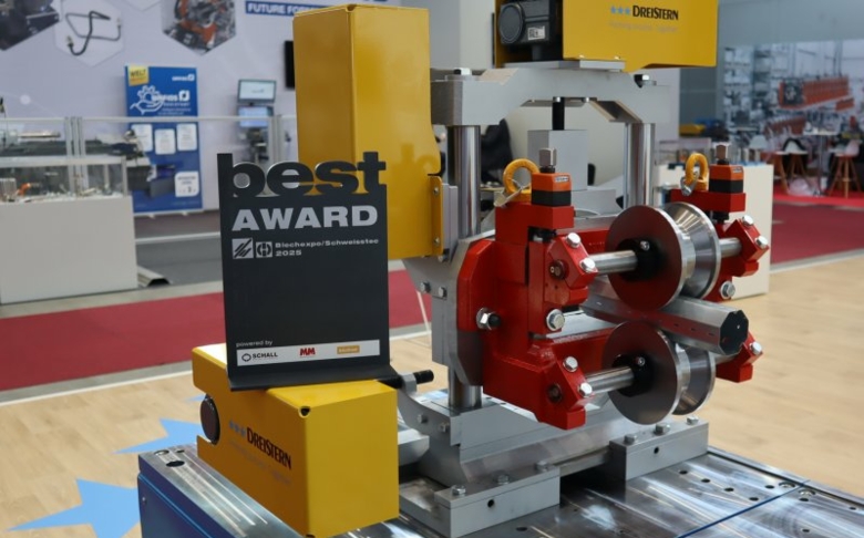 Dreistern erhält für Richten mit intelligenten Sensoren Blechexpo-Preis